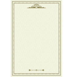 Vintage frame vector image