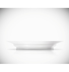 Isolated plate vector image
