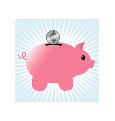 Piggy bank vector image
