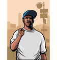 Gangster pointing hand vector image