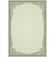 Vintage frame vector image