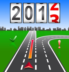 2013 New Year counter vector image