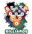 Billiards vector image