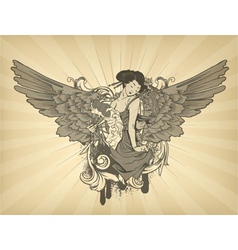 Japanese emblem vector image