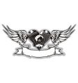 Winged motorbike symbol vector image