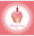 Cupcake vector image