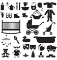 Baby set vector image