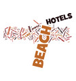 Beach inclusive mexico resort text background vector image