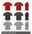 T-shirt set vector image