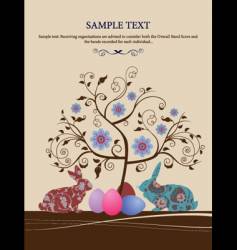 Easter greeting card vector image