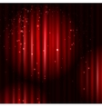 Red curtain vector image
