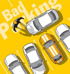 Bad parking vector image