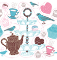 Cupcakes Decorative Pattern vector image
