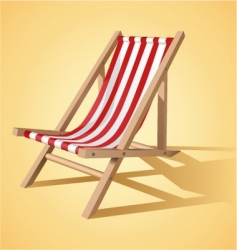 Beach chair vector image