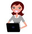 Business woman vector image