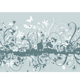 Floral grunge vector image