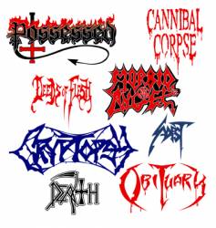 Death metal vector image