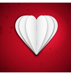 Heart of paper vector image