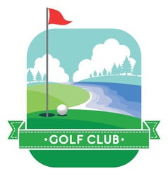 Golf yard vector image