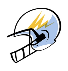 The helmet vector image