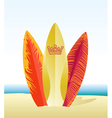 Surf beach vector image