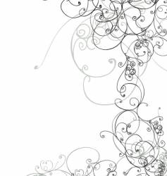 Floral scroll vector image