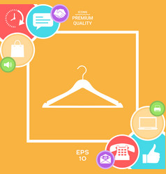 Clothes hanger icon Clothes hanger icon vector image