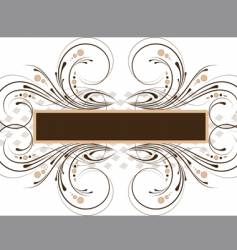 Floral banner design vector image