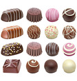 Chocolate candies vector image