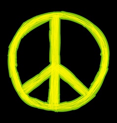 Peace sign Hippie symbol of peace Peace sign Hippie symbol of peace vector image