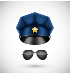 Police accessories vector image