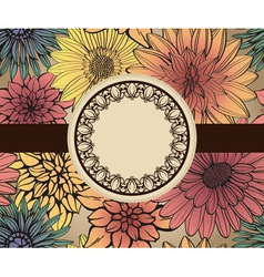 Vintage frame vector image