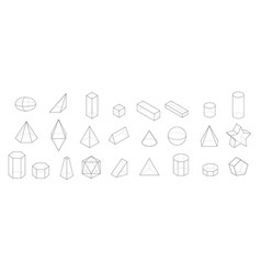 Basic geometric shapes Royalty Free Vector Image