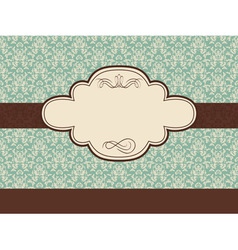 Vintage frame vector image