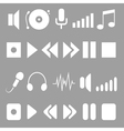 Music icons vector image