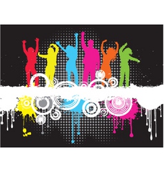 Grunge party vector image