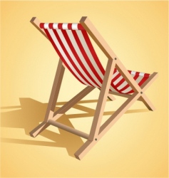 Beach chair vector image