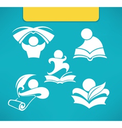 Studing symbols Studing symbols vector image