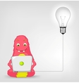 Funny Monster Coder vector image