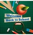 Welcome back to school vector image