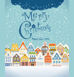 Christmas greating card vector image