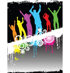 Grunge party vector image