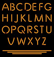 Realistic Neon Tube Letters Neon Alphabet vector image