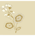 Pelargonium branch vector image