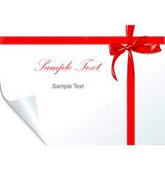 Red bow vector image