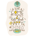 Tea time background with text vector image