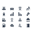 Oil industry icons vector image