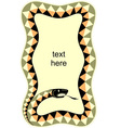 Snake frame vector image