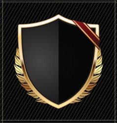 Golden Shield vector image