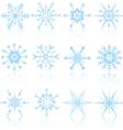 Snowflakes design vector image
